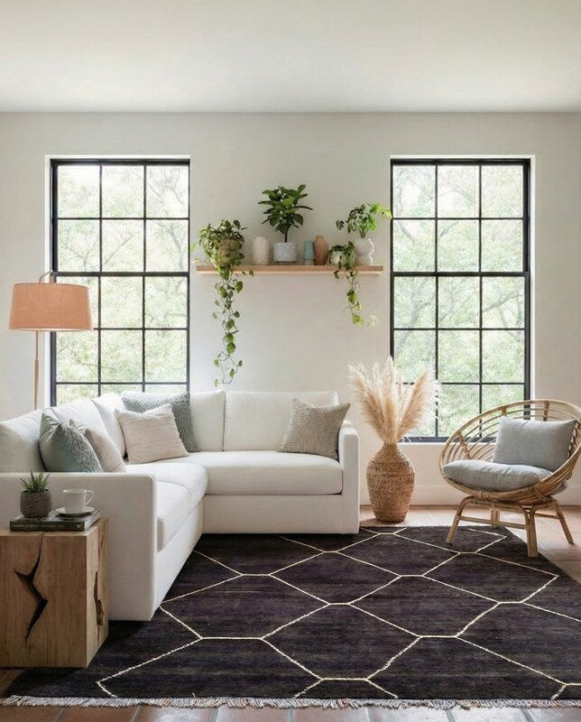 Moroccan Modern Rug - Size: 8.6 x 6.8