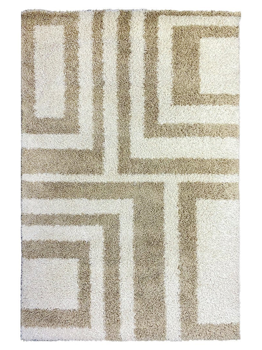 Boxes Shag Rug - Size: 7.6 x 5.4