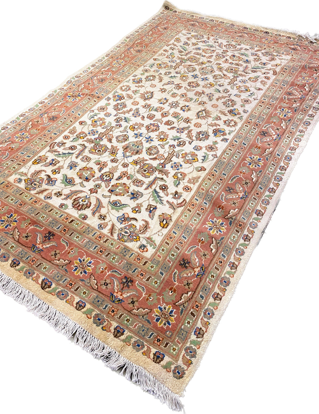 Pakistani Single Knot Silk Persian Rug - Size: 8.1 x 4.10 - Imam Carpet Co