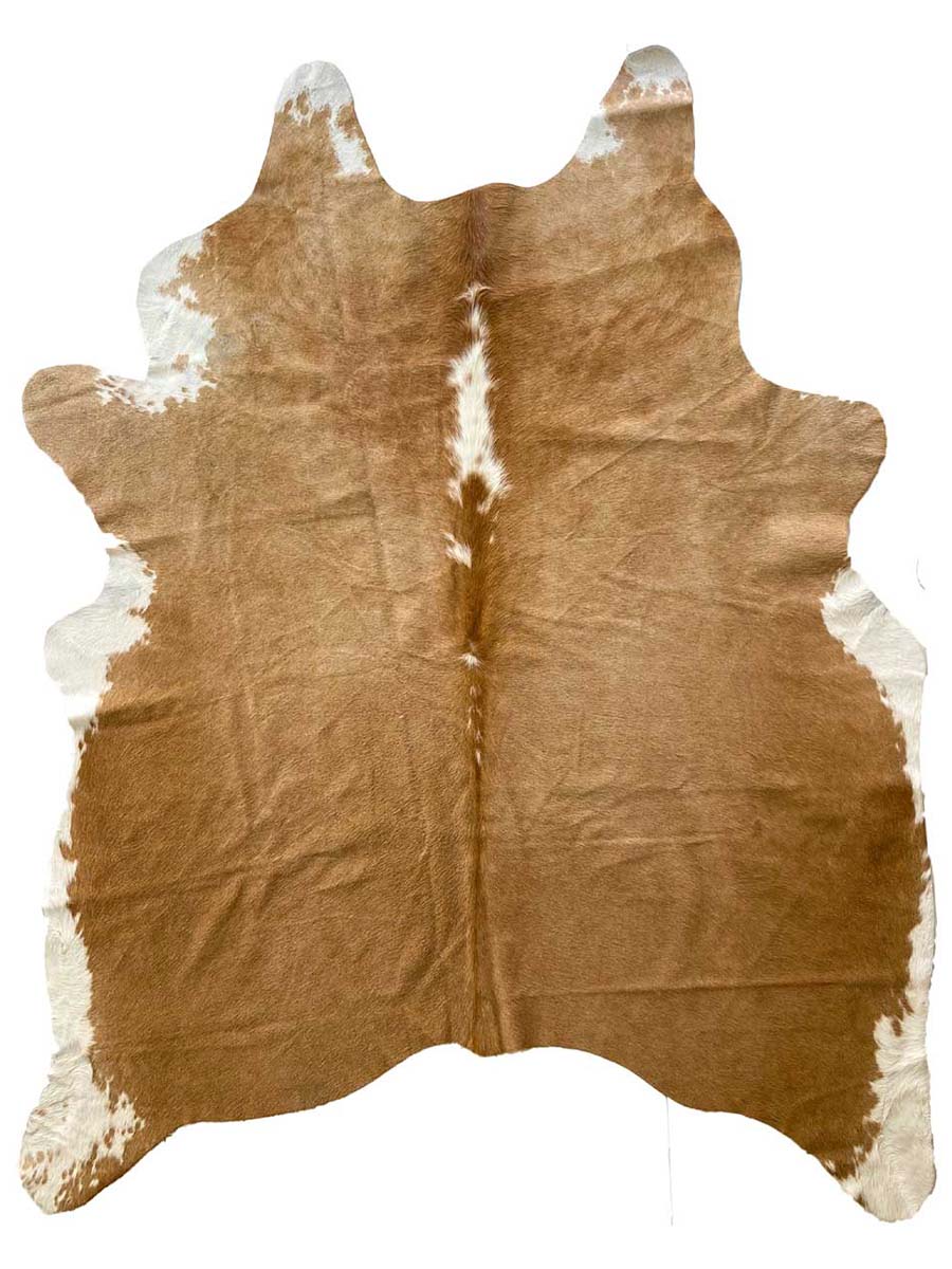 Brown Authentic Cowhide - Size: 7.11 x 5.11 - Imam Carpet Co