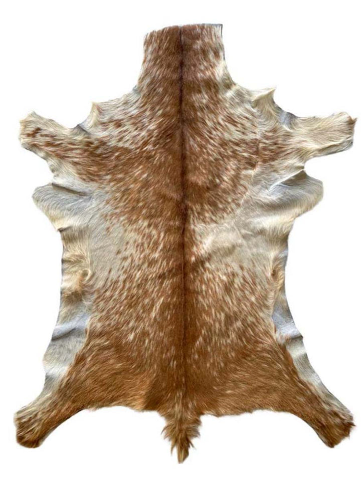 Brown Authentic Cowhide - Size: 3.3 x 2.5 - Imam Carpet Co