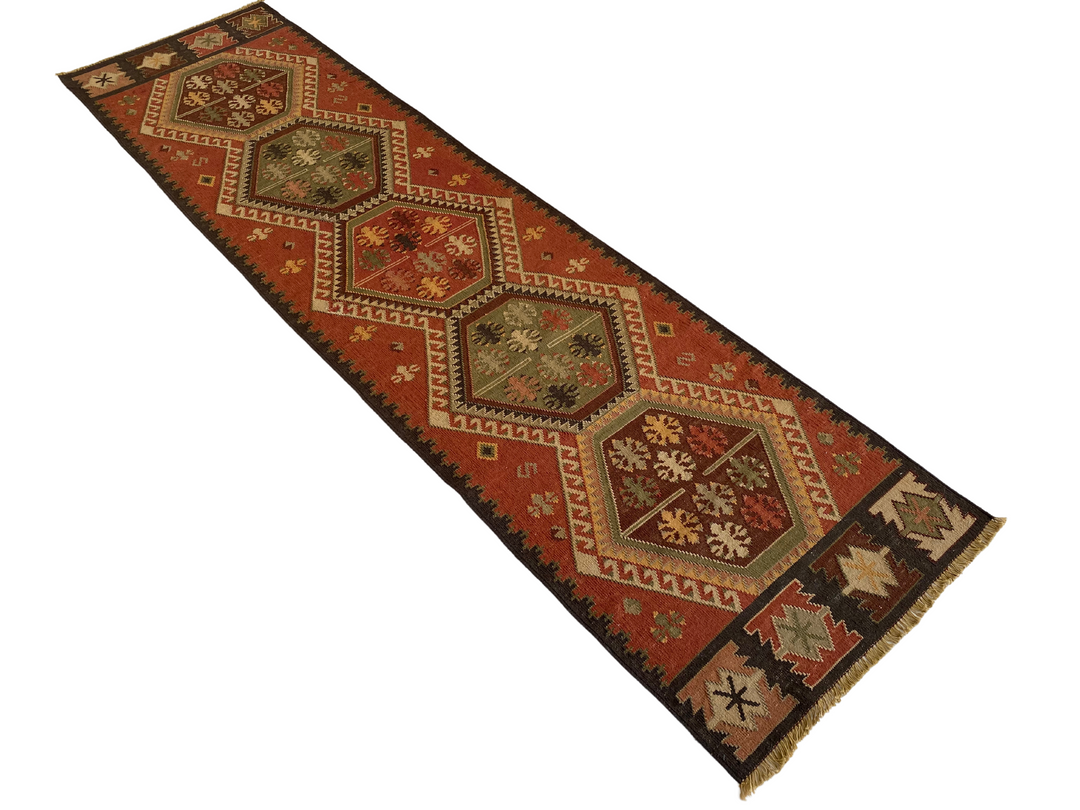 Turkish Runner - size: 9.9 x 2.7 - Imam Carpet Co