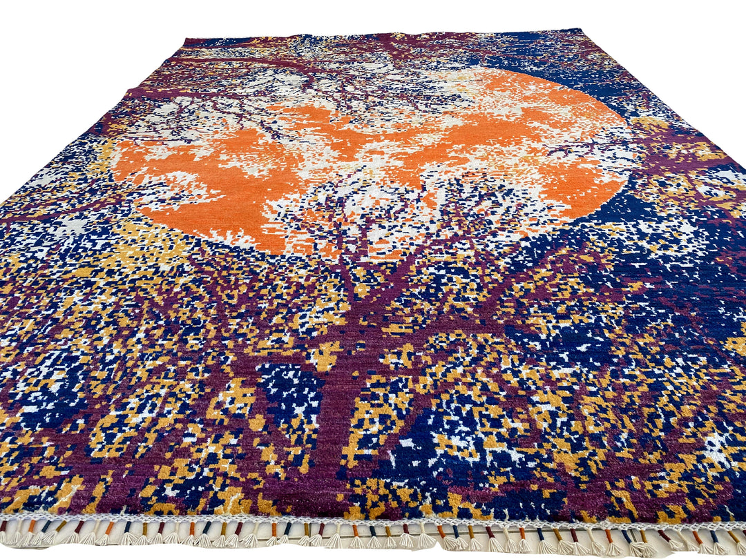 MoonTree Abstract Rug - Size: 10.7 x 8 - Imam Carpet Co