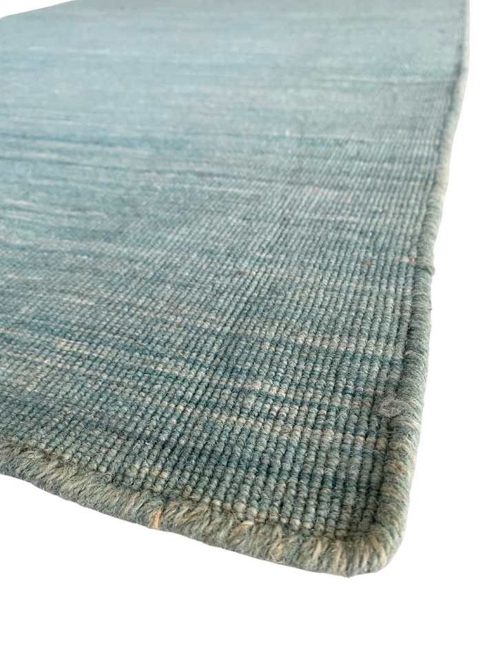 Solid Teal Runner - Size: 8 x 2.8 - Imam Carpet Co