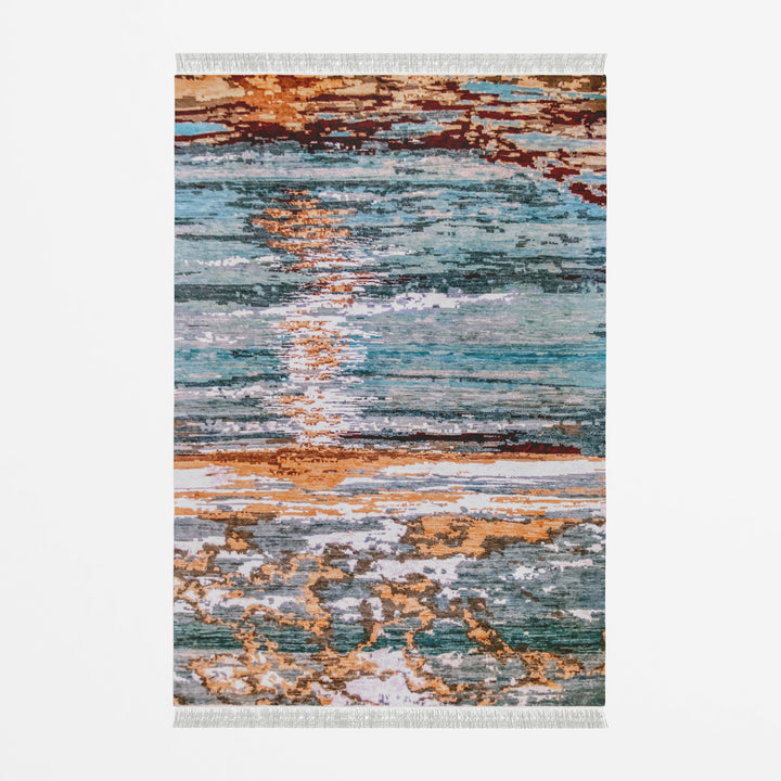 Abstract Modern Rug - Size: 9.4 x 6.3 - Imam Carpet Co