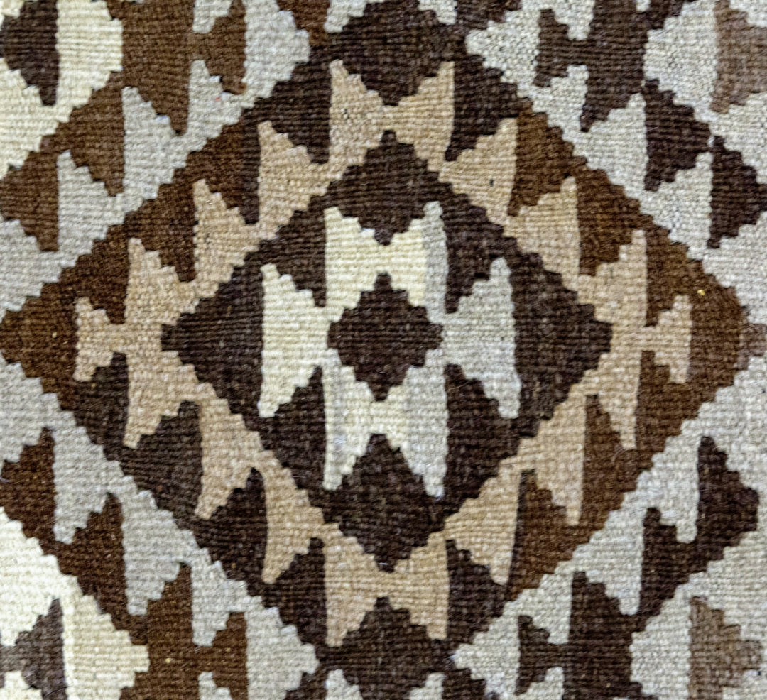 Neutral Bohemian Kilim - Size: 4.9 x 3.1 - Imam Carpet Co