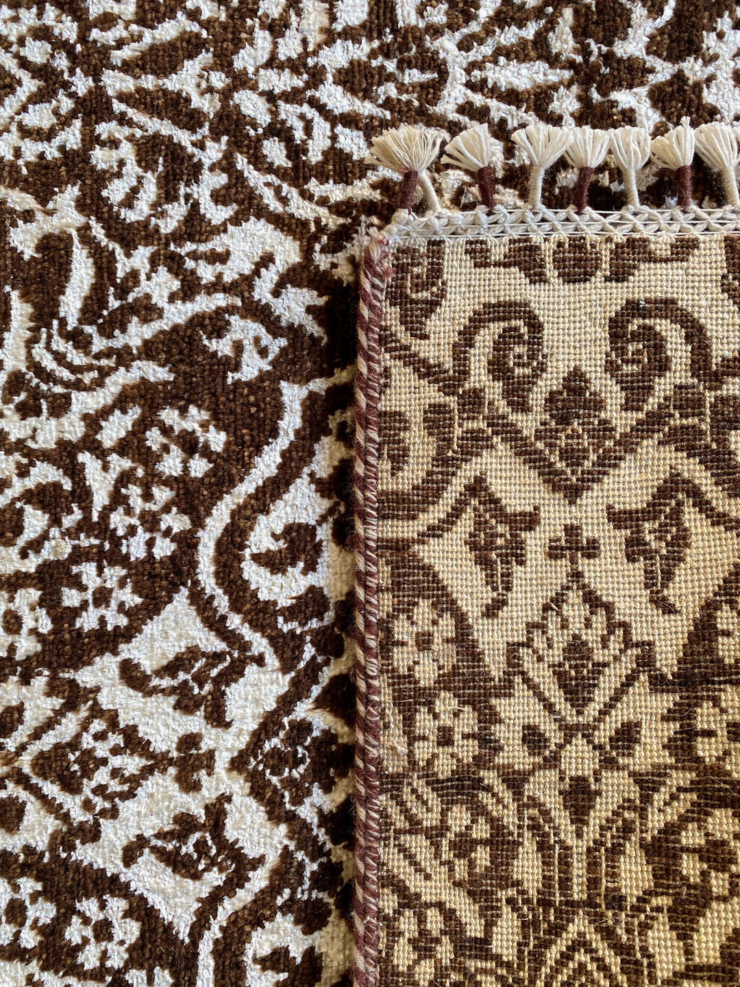 Floral Trellis Silk Rug - Size: 12.5 x 9 - Imam Carpet Co