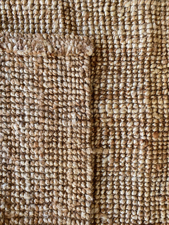 Natural Braided Jute Rug - Size: 7.6 x 5.2 - Imam Carpet Co