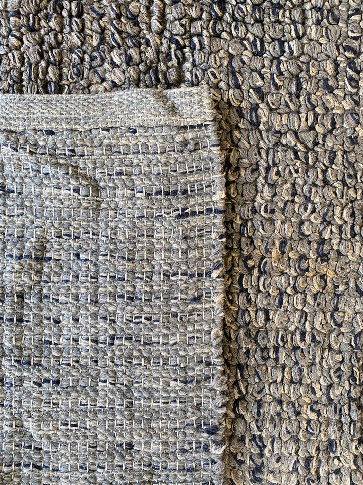 Jute & Wool Braided Rug - Size: 7 x 5.6 - Imam Carpet Co