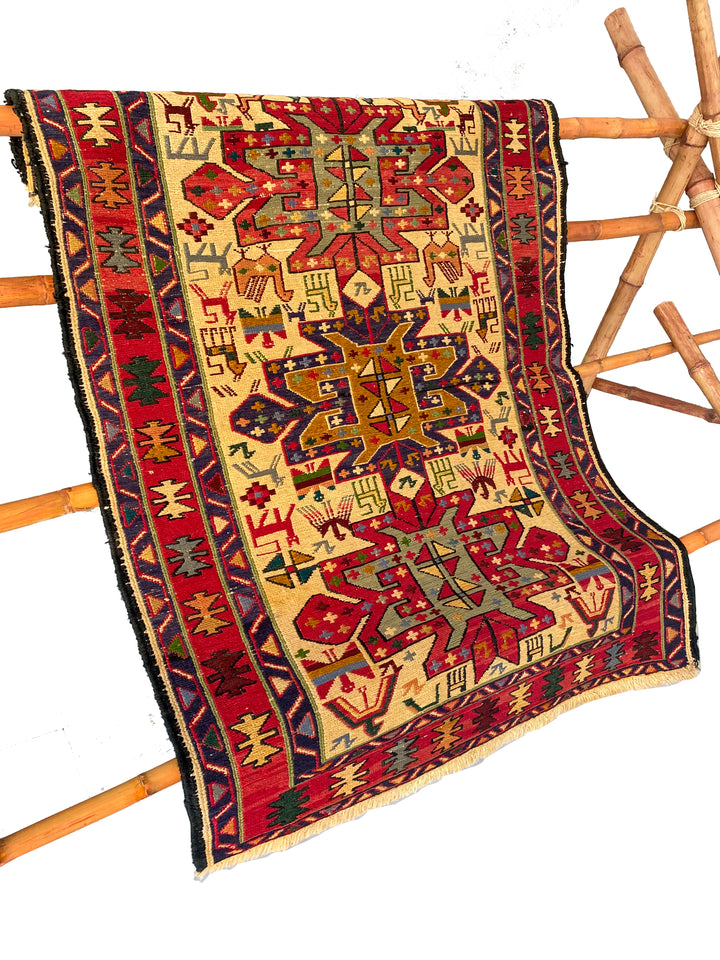 Sumak Kilim - Size: 4.4 x 3 - Imam Carpet Co