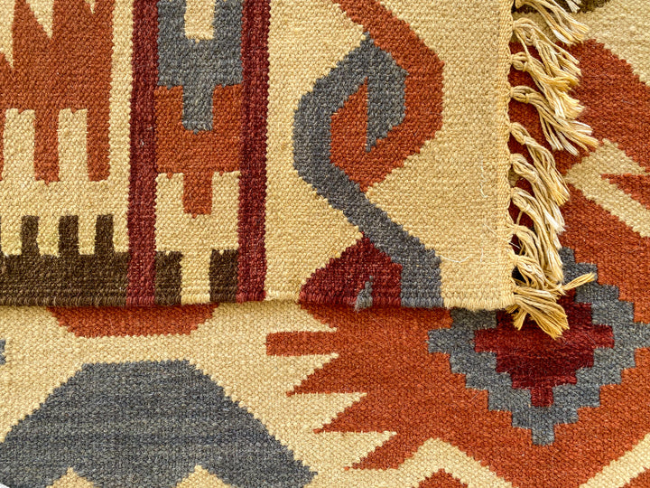 Afghani Chobi Kilim - Size: 9.3 x 6.4 - Imam Carpet Co
