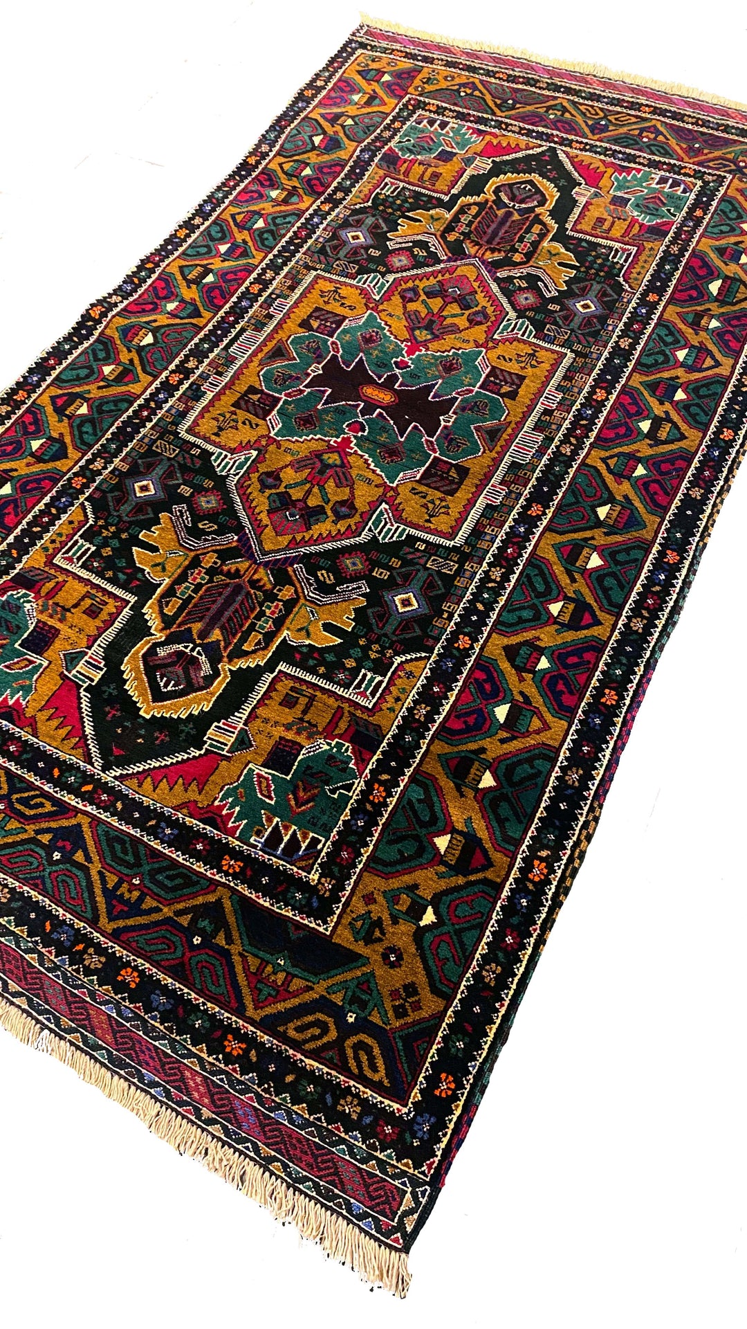 Herati Balochi Tribal Rug - Size: 6.10 x 3.7 - Imam Carpet Co