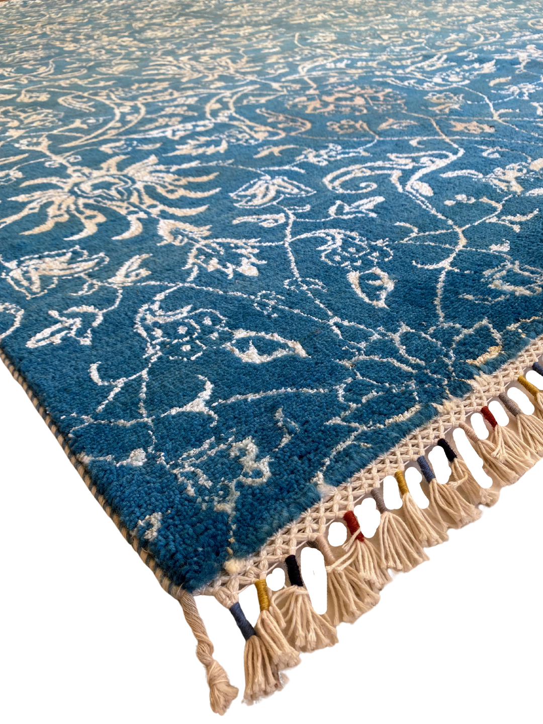 Floral Trellis Silk Rug - Size: 10.4 x 8 - Imam Carpet Co