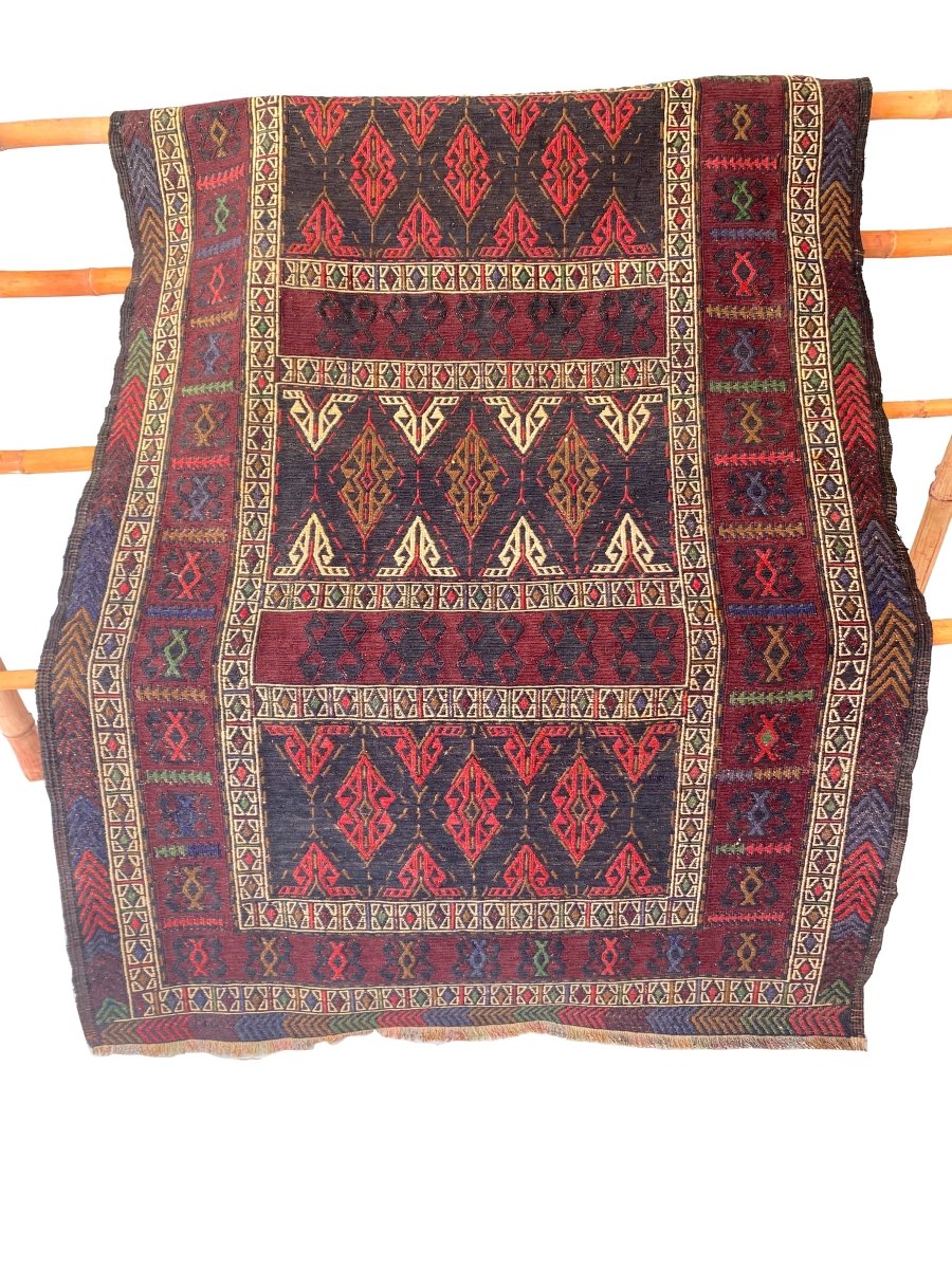 Adraskan Sumak Kilim - Size: 5.11 x 3.11 - Imam Carpets - Online Shop