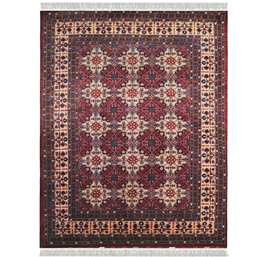 Afghani - 6.6 x 5 - Mazaar Sharif Handmade Carpet - Imam Carpets - Online Shop