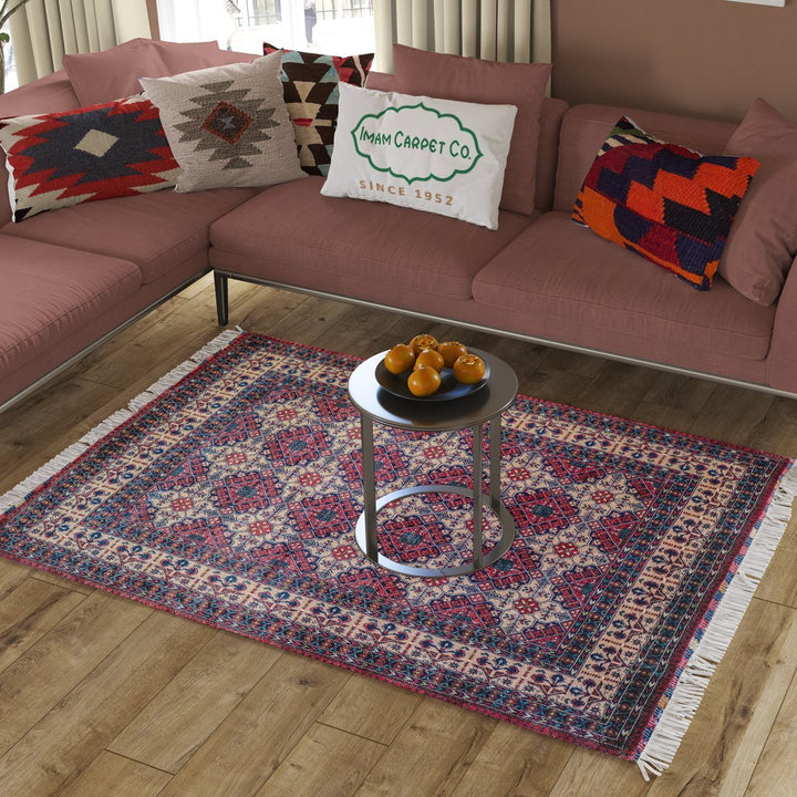Afghani - 6.6 x 5 - Mazar Sharif Handmade Carpet - Imam Carpets - Online Shop