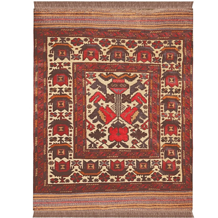 Afghani Barjesta - 3.10 x 5.7 - Tribal Handmade Kilim - Imam Carpets - Online Shop