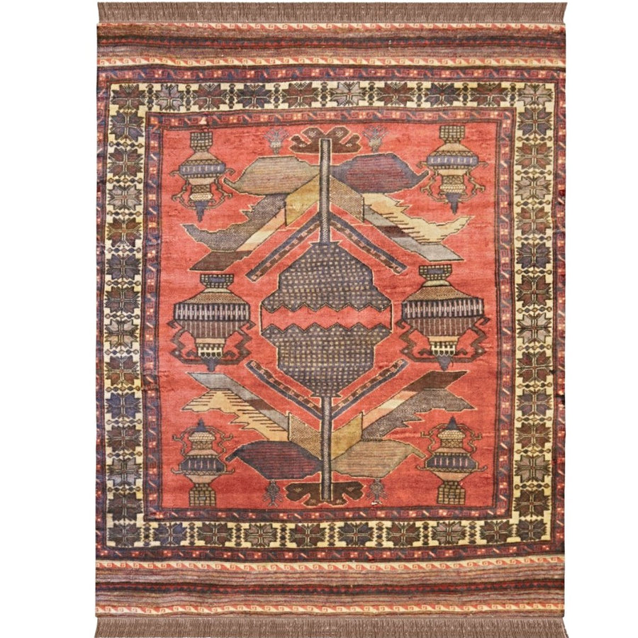 Afghani Barjesta - 4.5 x 6 - Tribal Handmade Kilim - Imam Carpets - Online Shop