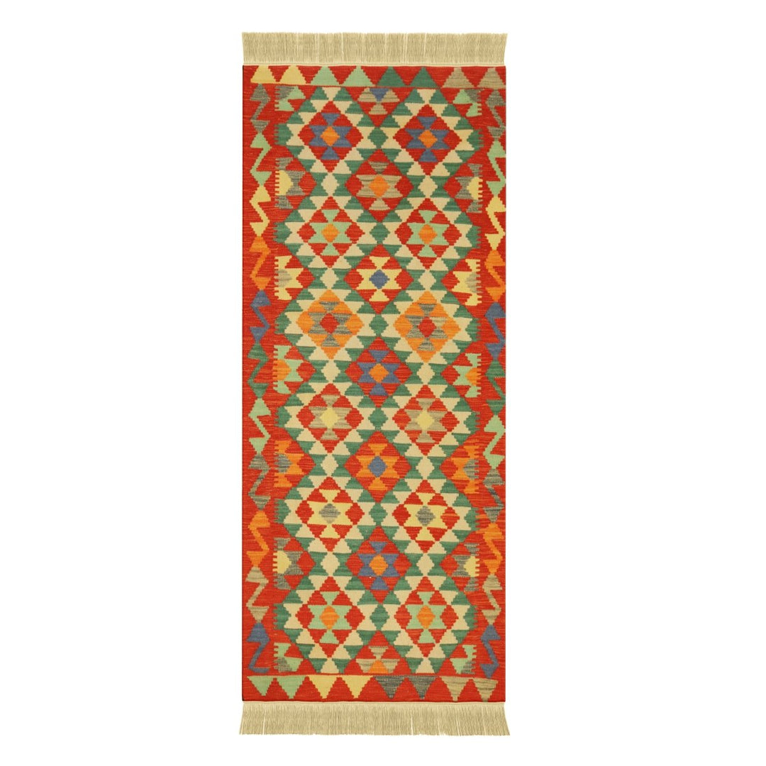Afghani Chobi - 2.4 x 6.4 (Runner) - Handmade Kilim - Imam Carpets - Online Shop