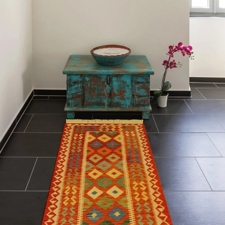 Afghani Chobi - 2.5 x 6.2 (Runner) - Handmade Kilim - Imam Carpets - Online Shop