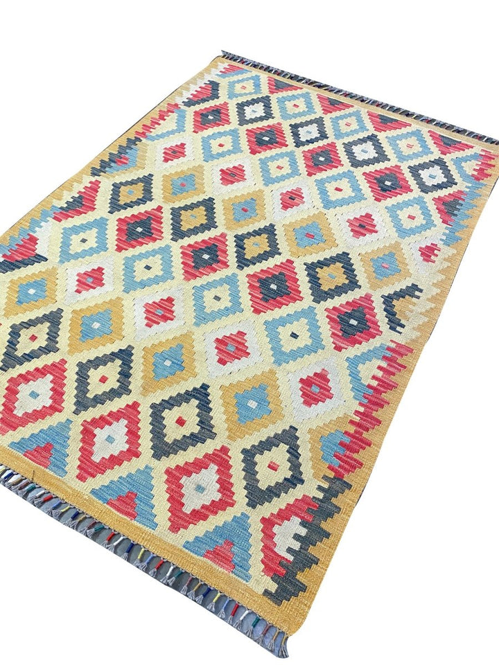 Afghani Chobi - 5.10 x 4.2 - Handmade Kilim - Imam Carpets - Online Shop