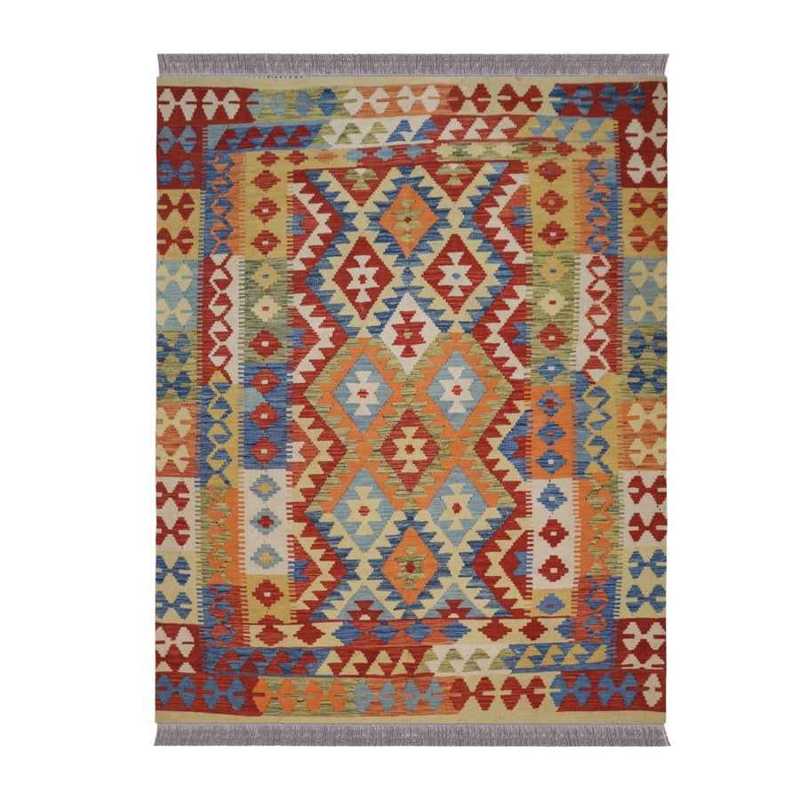 Afghani Chobi - 6.3 x 5.2 - Handmade Kilim - Imam Carpets - Online Shop