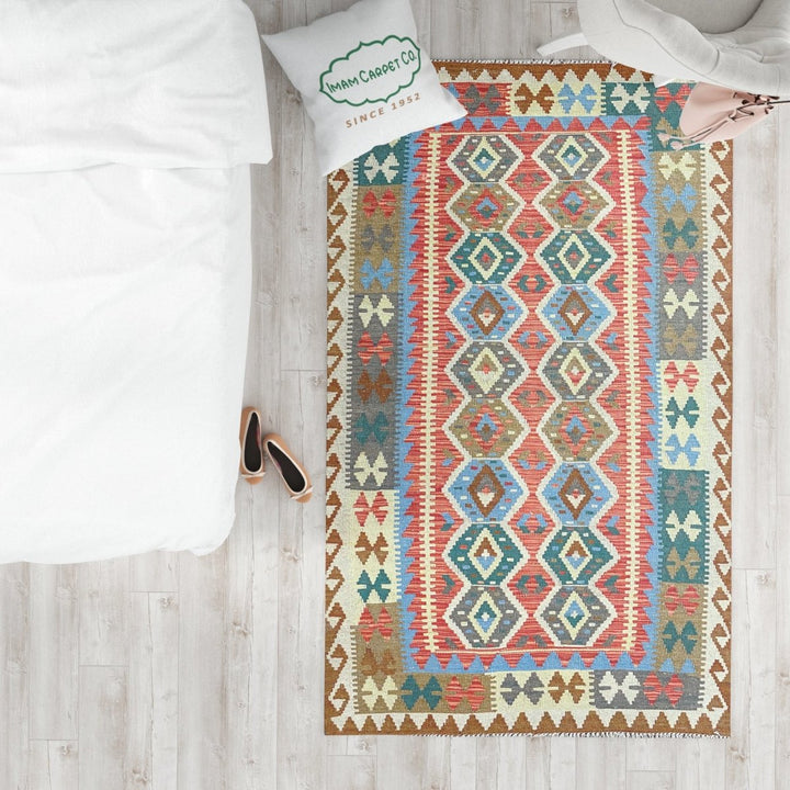 Afghani Chobi - 6.5 x 3.4 - Handmade Kilim - Imam Carpets - Online Shop
