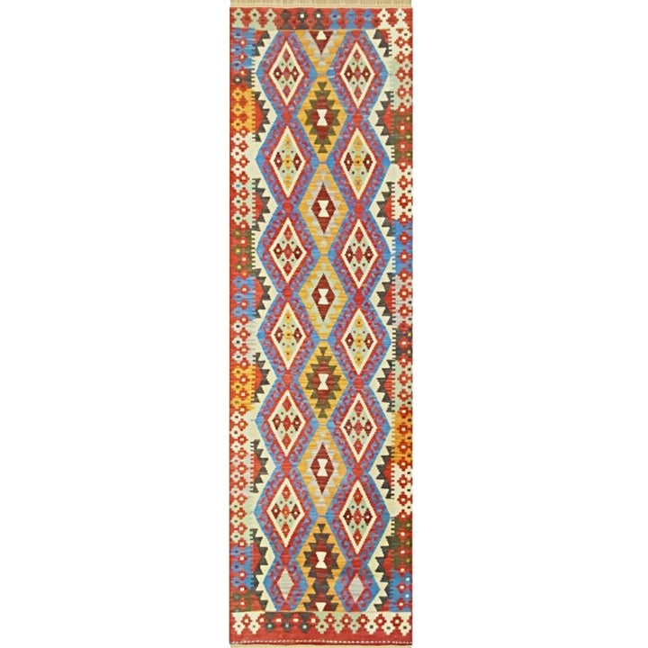 Afghani Chobi - 9.6 x 2.10 (Runner) - Handmade Kilim - Imam Carpets - Online Shop