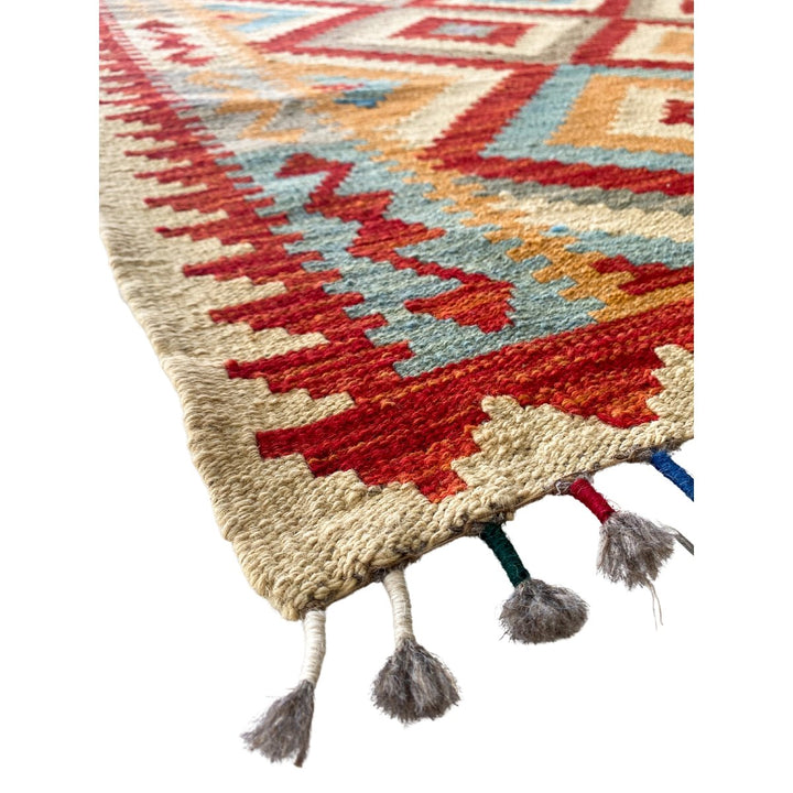 Afghani Chobi Kilim - Size: 5.11 x 4.7 - Imam Carpets - Online Shop