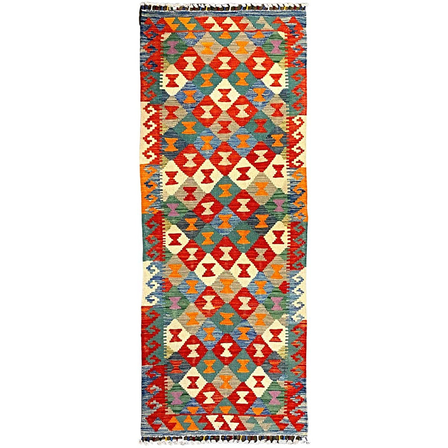 Afghani Chobi Kilim - Size: 6.5 x 2.5 (Runner) - Imam Carpets - Online Shop