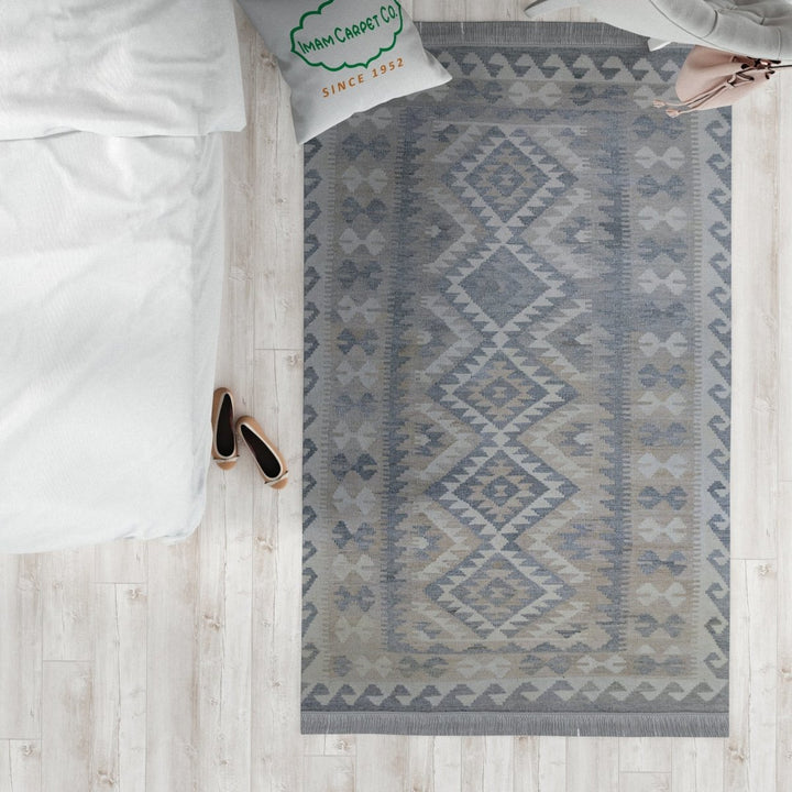 Afghani Chobi Kilim - Size: 6.9 x 3.2 - Imam Carpets - Online Shop