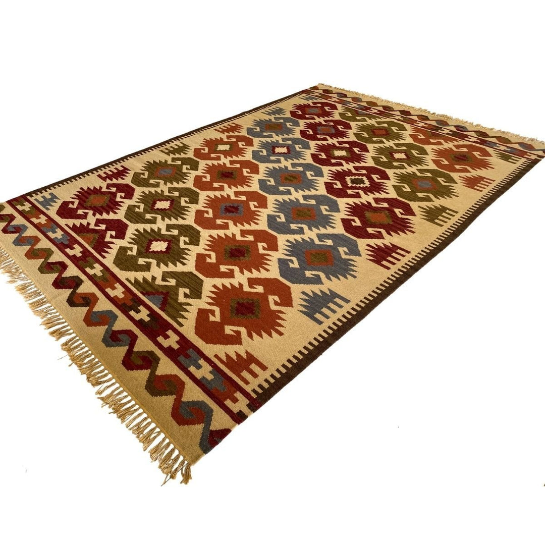 Afghani Chobi Kilim - Size: 9.3 x 6.4 - Imam Carpets - Online Shop