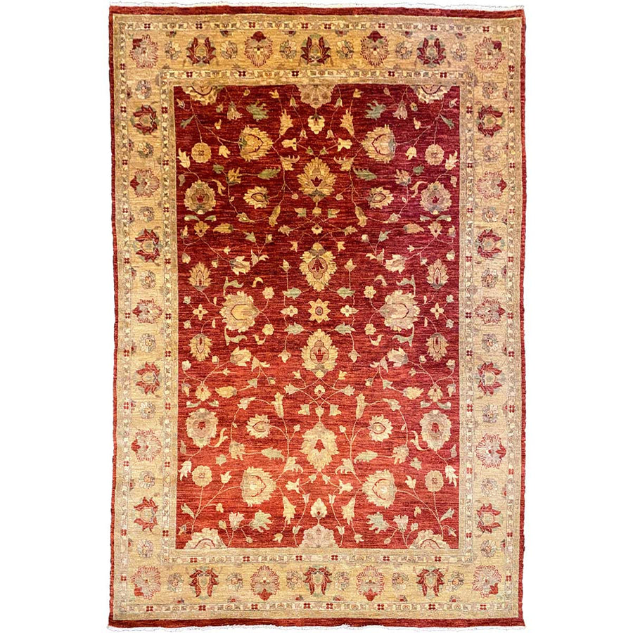 Afghani Chobi Ziegler - Size: 12.1 x 8.10 - Imam Carpets Online Store