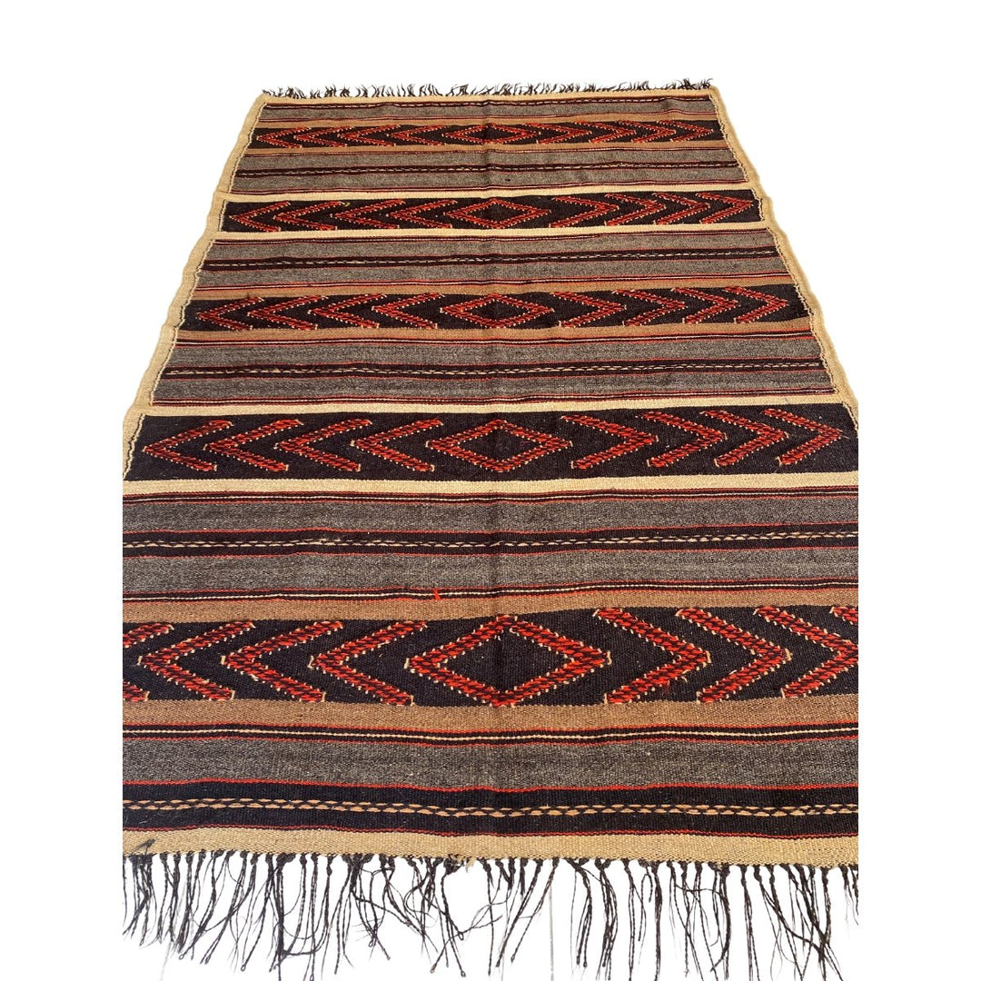 Afghani Goat Wool Kilim - 8 x 5.3 - Imam Carpets - Online Shop
