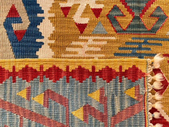 Antique Turkish Kilim - 7.3 x 4.11 - Imam Carpets - Online Shop