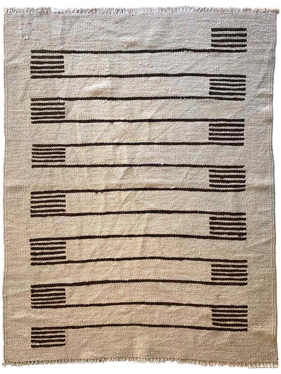 Bar Stripe Rug - Size: 5.7 x 4.1 - Imam Carpet Co