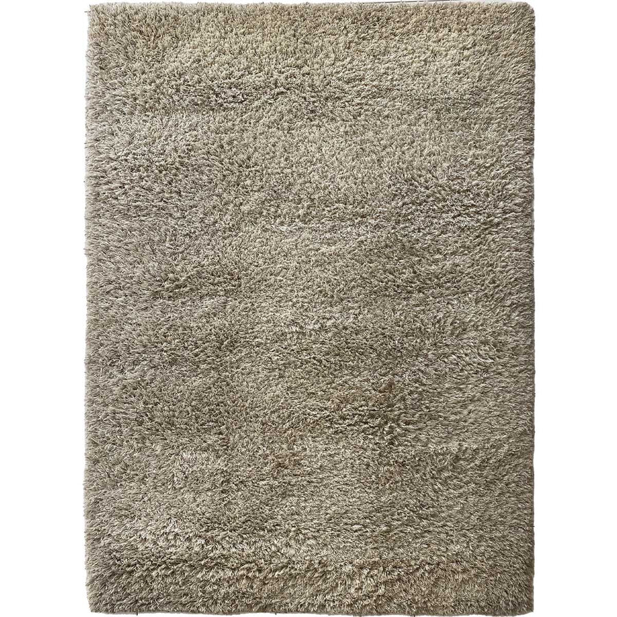 Beige Medium Pile Shaggy - Size: 5.3 x 7.7 - Imam Carpet Co. Home