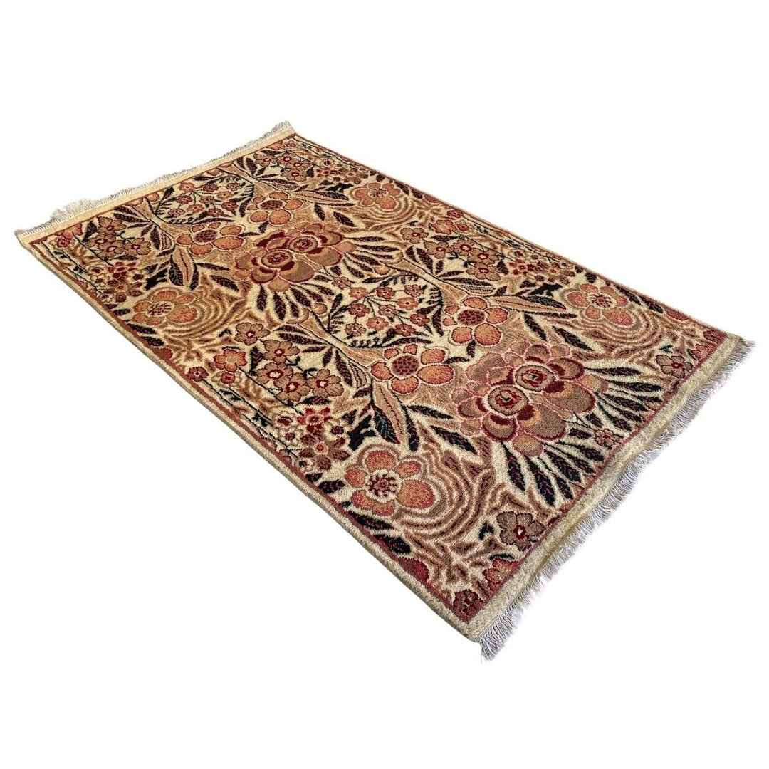 Beige Native Collage Fringe Rug - Size: 6.5 x 4 - Imam Carpets - Online Shop