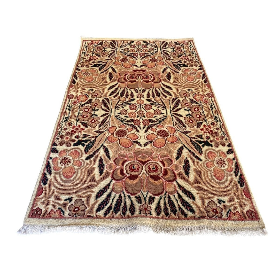 Beige Native Collage Fringe Rug - Size: 6.5 x 4 - Imam Carpets - Online Shop