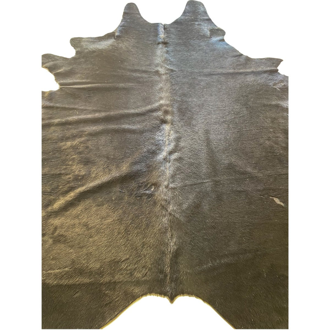 Black Authentic Cowhide - Size: 9.3 x 7.2 - Imam Carpet Co. Home