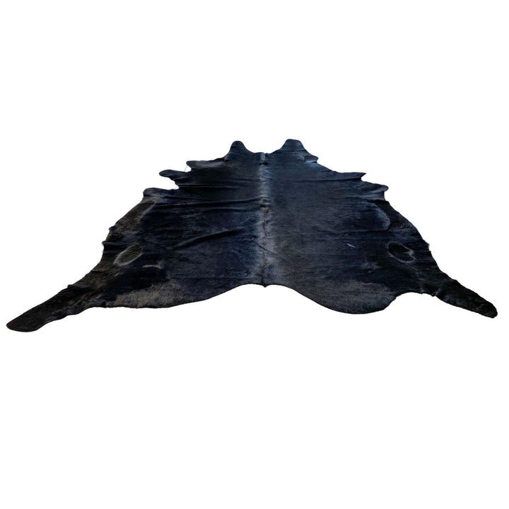 Black Authentic Cowhide - Size: 9.3 x 7.2 - Imam Carpet Co. Home