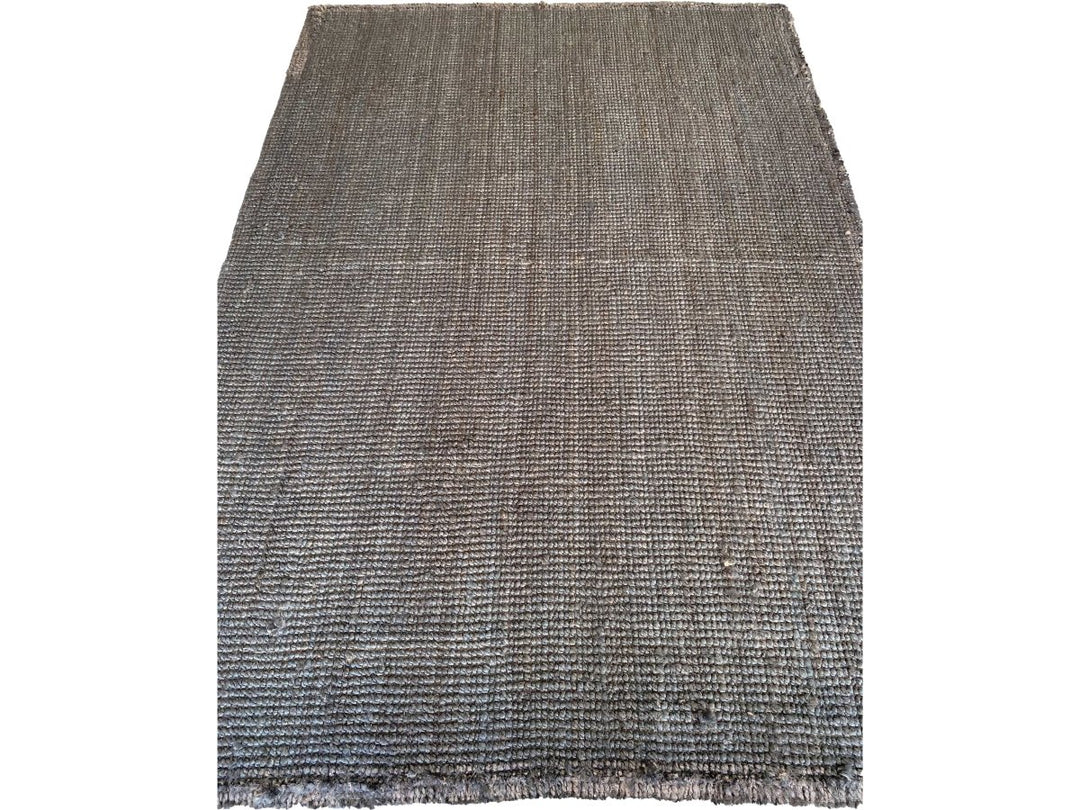 Black Overdyed Jute Rug - Size: 7.6 x 5.2 - Imam Carpets Online Store