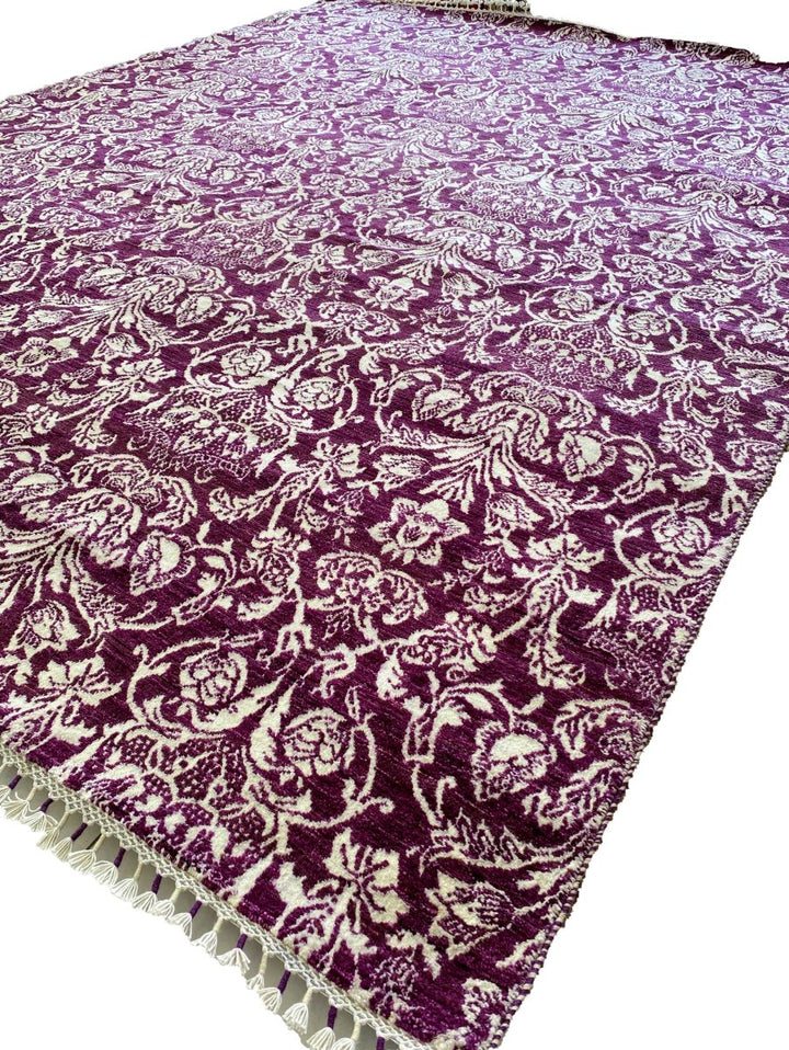 Blue Floral Rug - Size: 10.3 x 8.1 - Imam Carpets Online Store