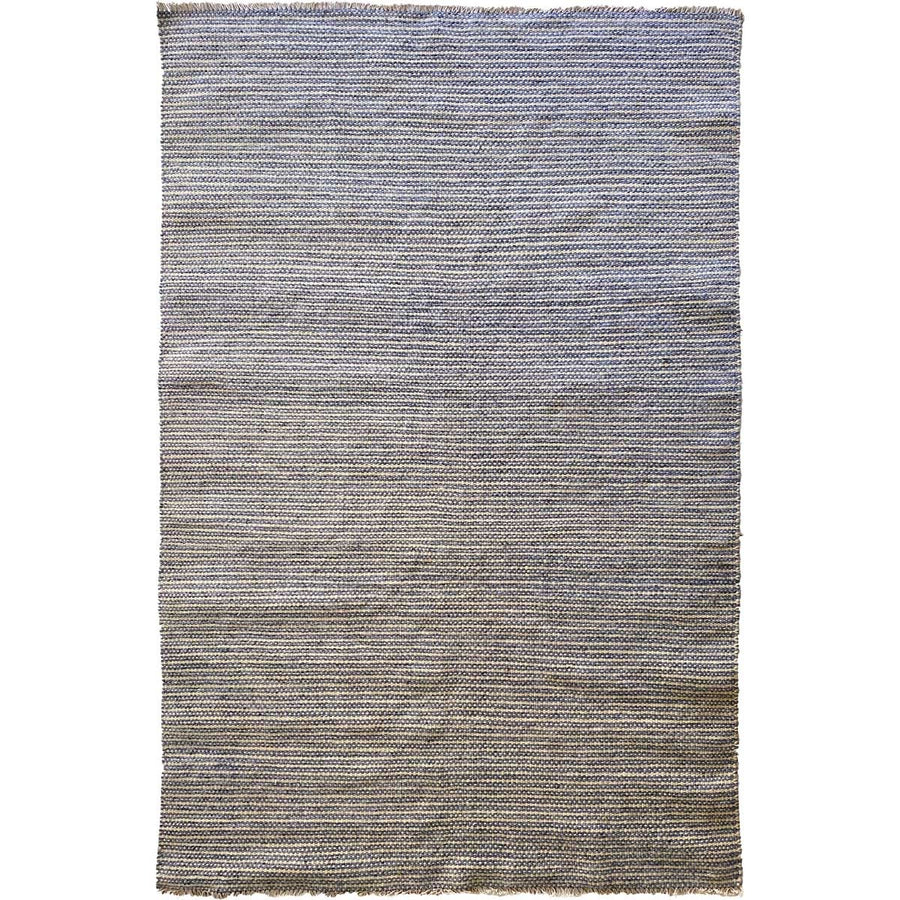 Blue stripes rug - size: 7 x 5.4 - Imam Carpet Co. Home