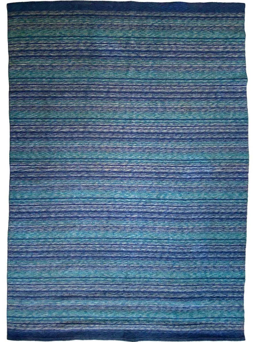 Blue Stripes - Size: 8.6 x 6 - Imam Carpet Co