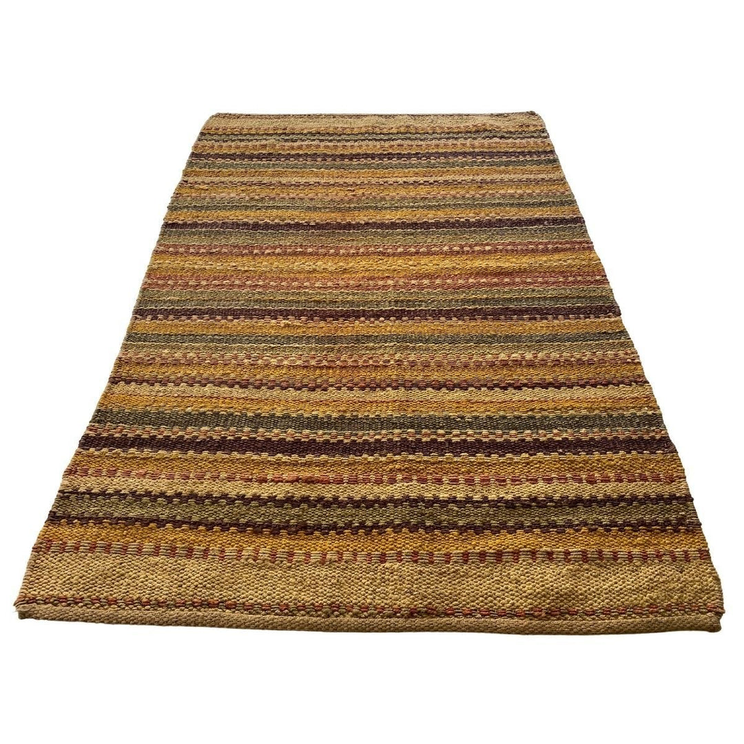 Bohemian Braided Jute Rug - Size: 6.4 x 4.4 - Imam Carpets - Online Shop