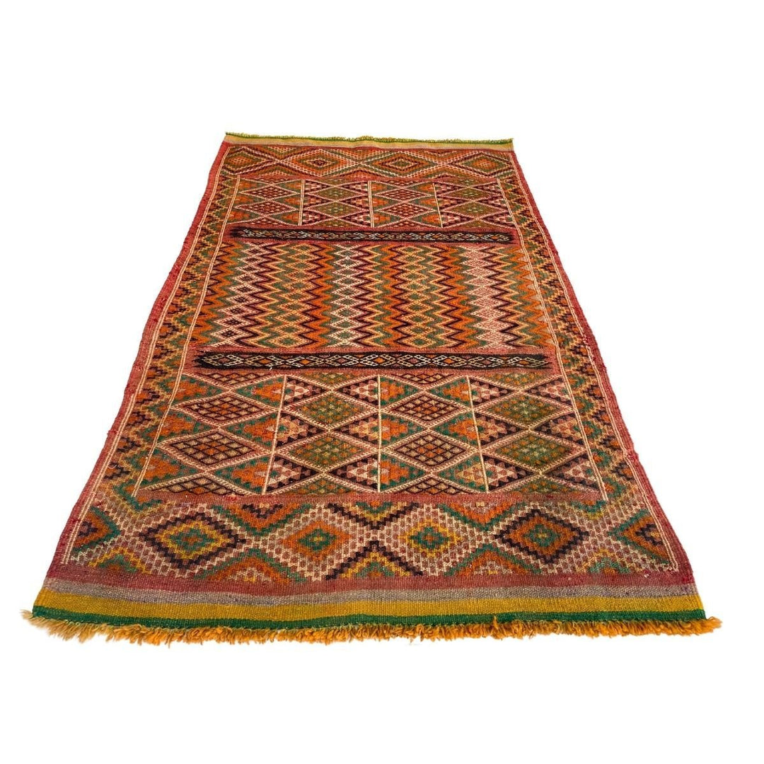 Bohemian Sumak Kilim - Size: 5.9 x 3.6 - Imam Carpets - Online Shop