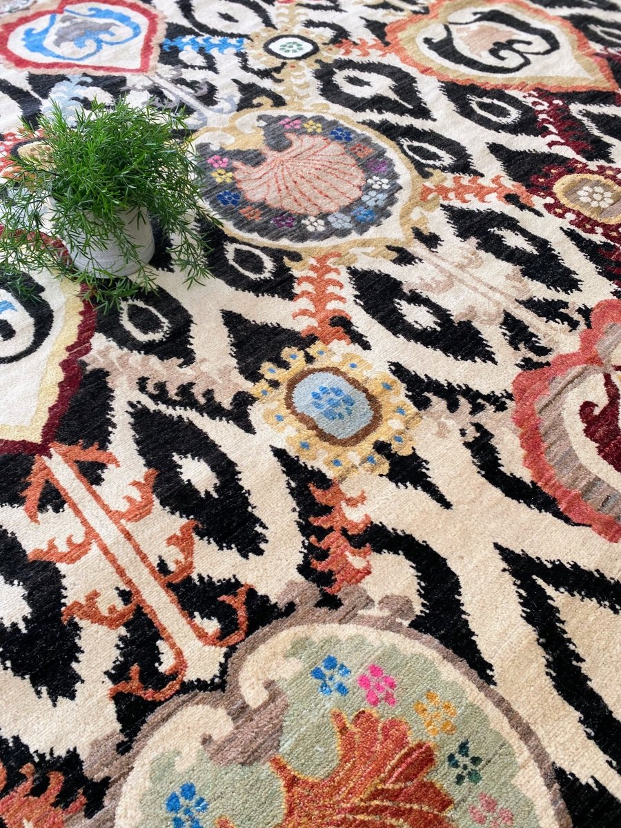 Bohome Suzani Rug - Size: 10 x 8.2 - Imam Carpets Online Store
