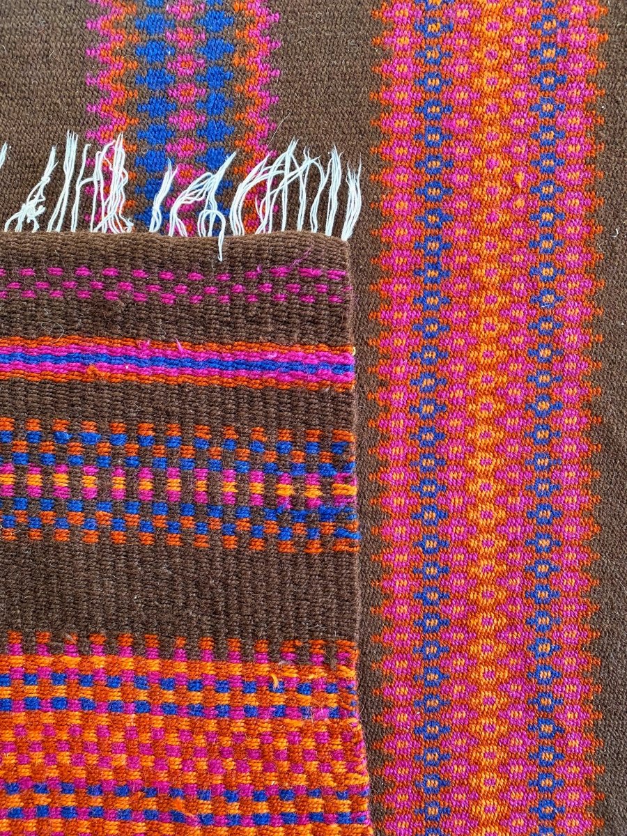 Brown Stripe Rug - Size: 5.9 x 3.3 - Imam Carpets Online Store
