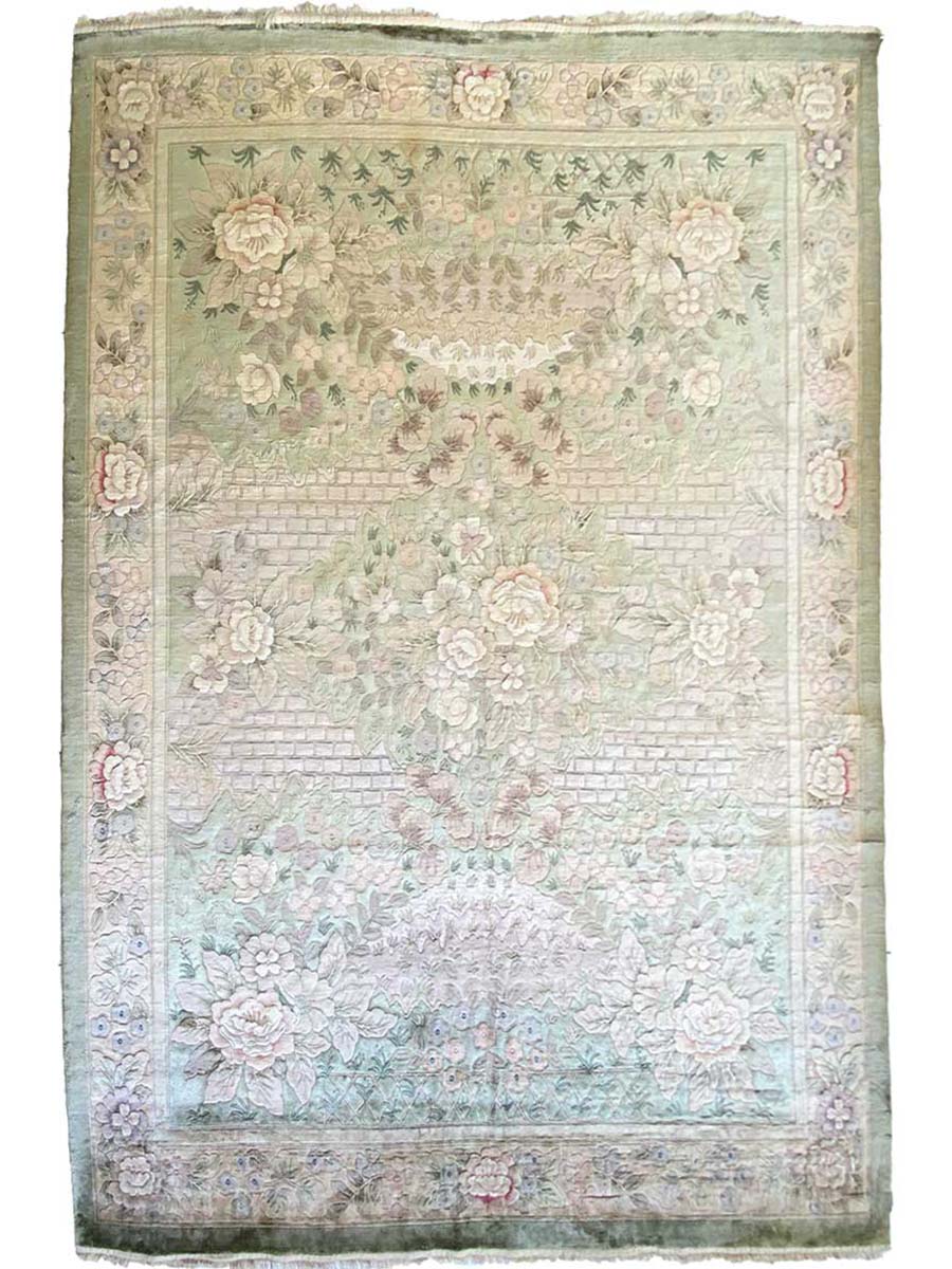 Chinese Silk Rug - Size: 9.9 x 7.11 - Imam Carpet Co